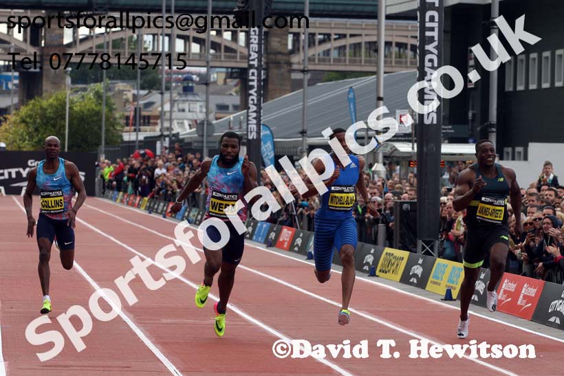 Mens 150 metres, 2017 Great North CityGames, Gateshead/Newcaste. Photo: David T. Hewitson/Sports for All Pics